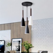 3 Way Hanging Vintage Industrial Pendant Light Retro Lamp LED Ceiling Lights UK