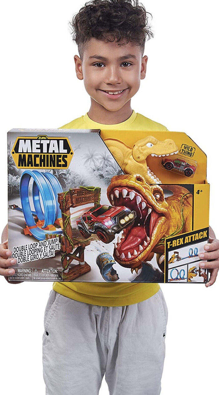 Metal Machines - Circuito com duplo loop e T-Rex, MISC VEÍCULOS