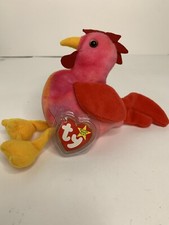 Ty The Beanie Babies Collection Strut 1996 Tush and Heart Tag In Casing