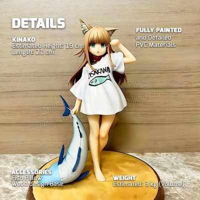 Kinako Katzen-Lady PVC-Figur - 21 Cm Sammlerstück, Ideal Für Vitrine & Deko