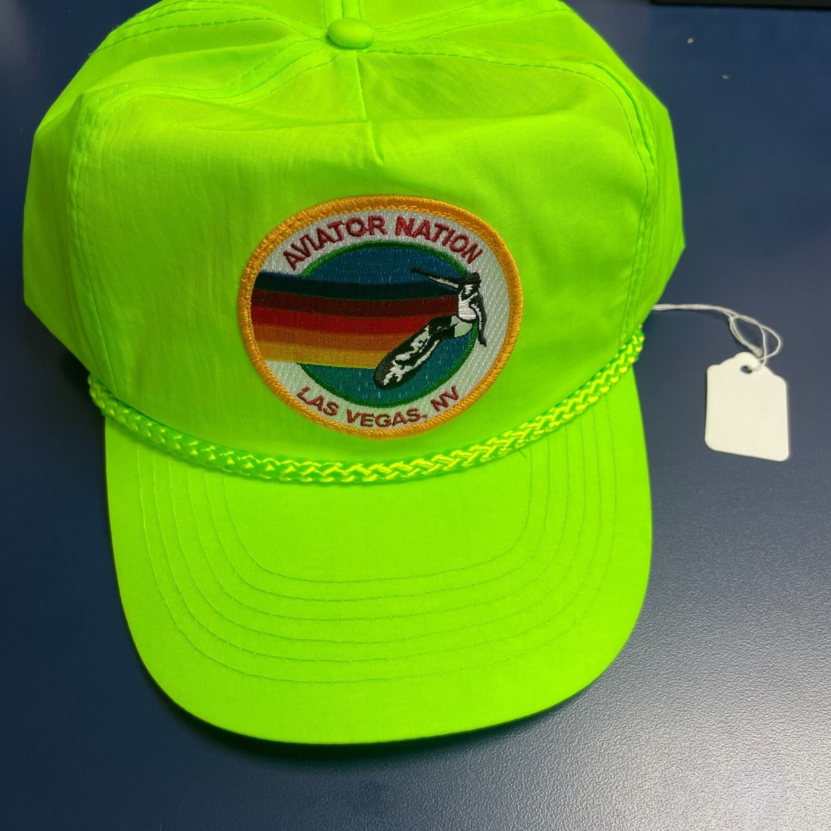 NWT Aviator Nation Signature Las Vegas Vintage Nylon Trucker Hat