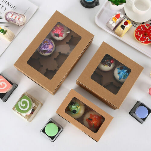 Box 30x30 Kunststoff 1x Weiße 3x3 Zoll Geschenkbox Mit Fensterdeckel - Ideal Für Kuchen, Brownies & Geschenke, 8 Cm Hoch Kuchen Box Fensterdeckel