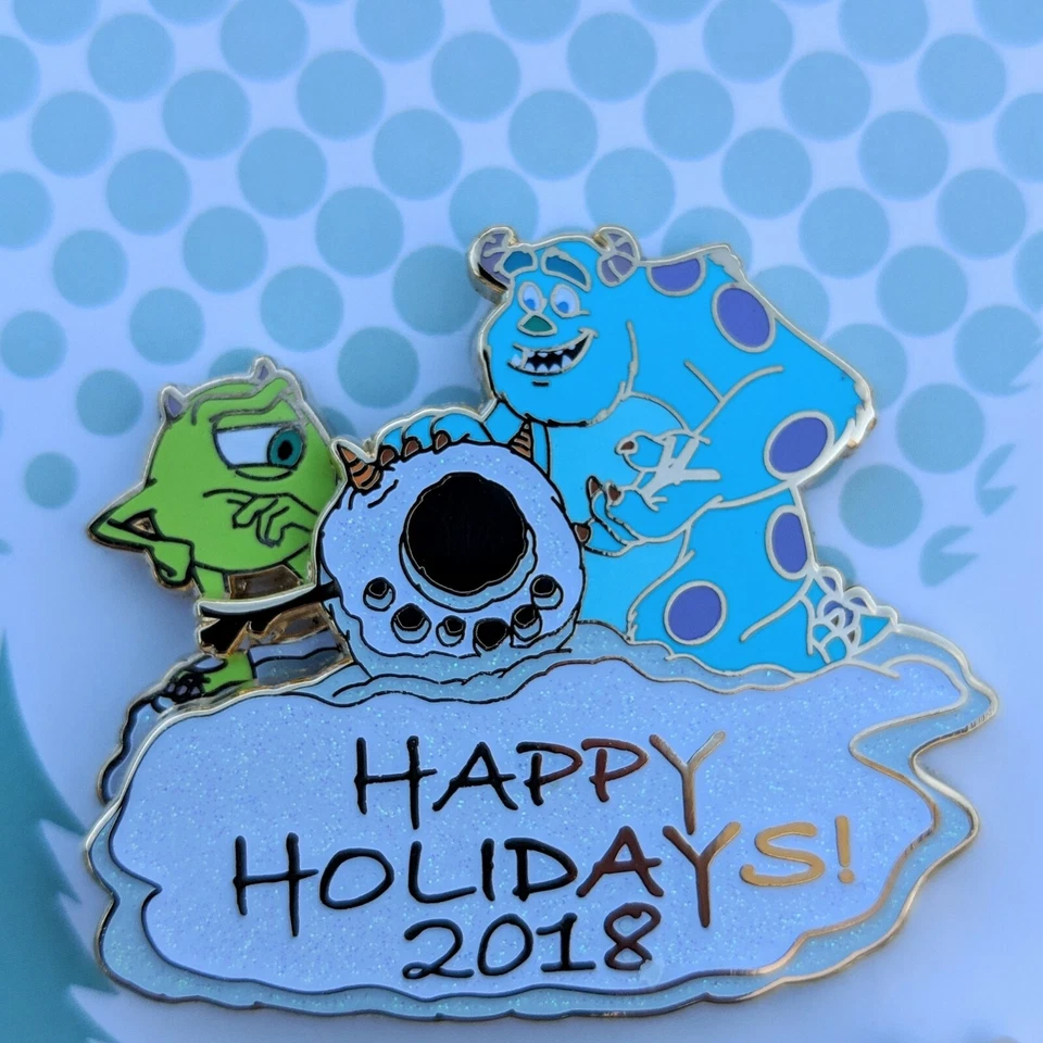 Juego de 5 prendedores Happy Holidays muñeco de nieve 2018 Navidad Frozen Anna Olaf LE 1000 Foto 3 de 4