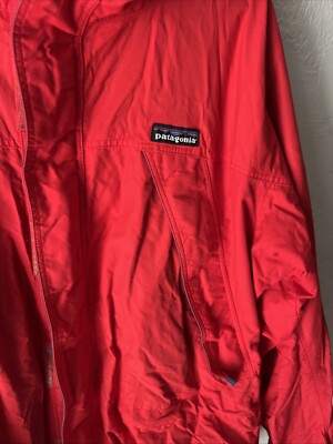 VTG Patagonia Primo Solid Red Polyester Mens M Ski Snowboard
