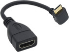 15CM Right Angle Mini Hdmi to Hdmi 90 Degree Mini Hdmi Right Angle Adapter Mini 