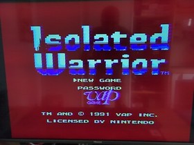 Isolated Warrior Nintendo NES Loose PAL FRA Fah 1 