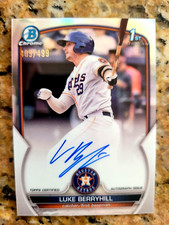 2023 Bowman Chrome LUKE BERRYHILL 1ST PROSPECT REFRACTOR AUTO 409/499 ASTROS