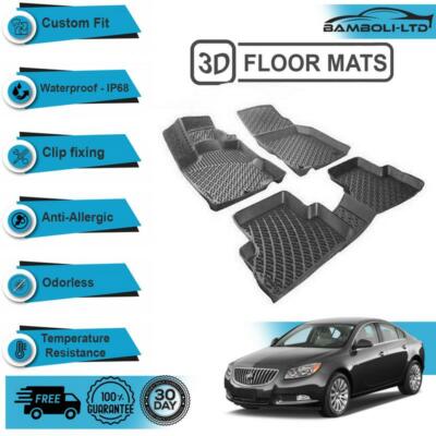 3D Molded Interior Car Floor Mat for Buick REGAL Encore 2012-UP(Black)