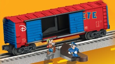 Lionel Disney Pete And Goofy Jumping Boxcar NEW O-Gauge - REDUCED