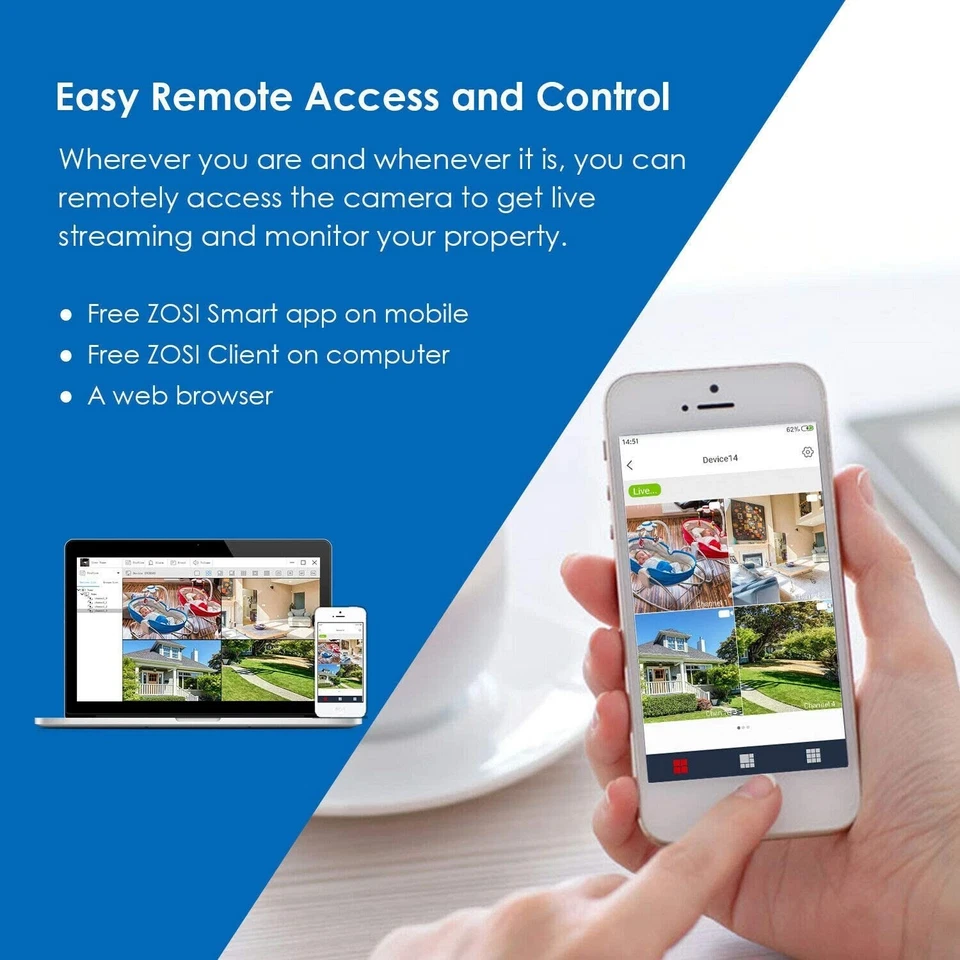 4 Camara Para Casa De Seguridad Profesional Vision Noche Detección Movimiento - Image 4 of 4