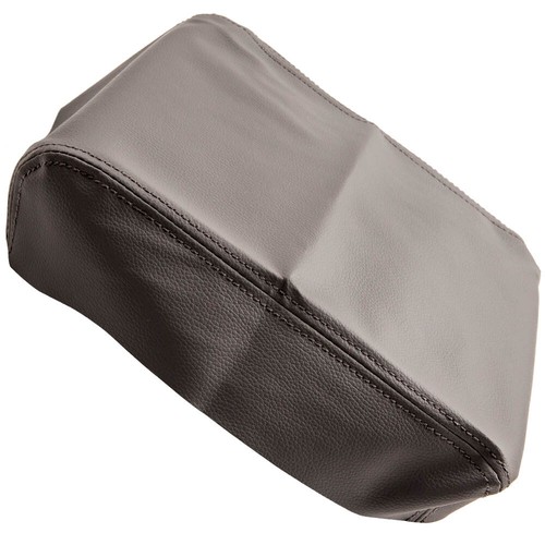 Cubierta de tapa de reposabrazos de consola central de cuero gris para Toyota Tacoma 2005-15 - Imagen 8 de 11