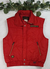 Vtg Descente Mens Red Puffer Vest Size M
