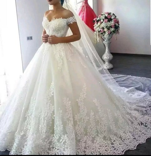 Lace Ball Gown Wedding Dress Size 