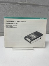 OPERATING INSTRUCTIONS  CASSETTE CORDER SONY O MATIC 1970s JAPAN