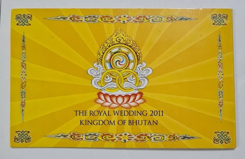 2011 BHUTAN 100 Ngultrum ''Commemorating The Royal Wedding" With Folder @ Fancy  - Image 4 of 4