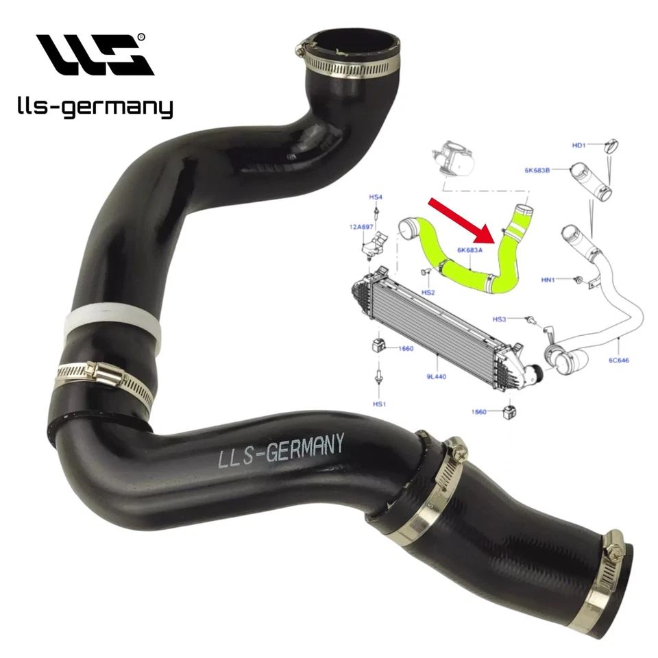 Turboschlauch Ladeluftschlauch für LAND ROVER FREELANDER II 2.2 TD4 LR002589