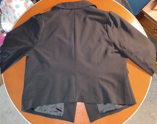 Torrid One Button Blazer Womens Plus Size 3XL XXXL Black Drape Long Sleeve EUC - Picture 7 of 10