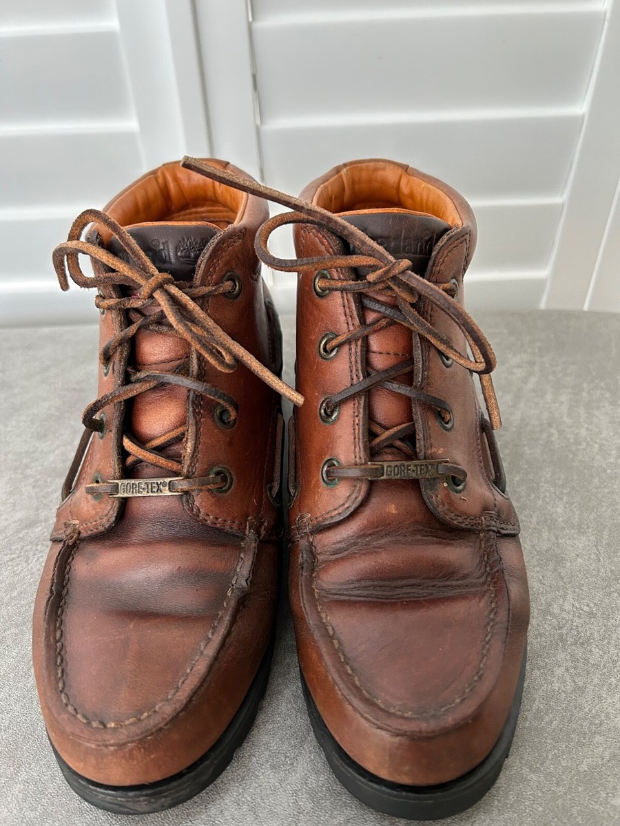 Vintage Timberland Brown Leather Gore-Tex waterproof Hiking boots