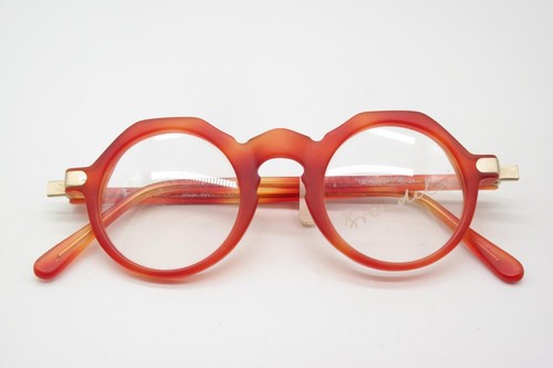 Vintage Brille Brendel 9001 Rot Gold Oval Brillengestell eyeglasses - Imagen 6 de 6