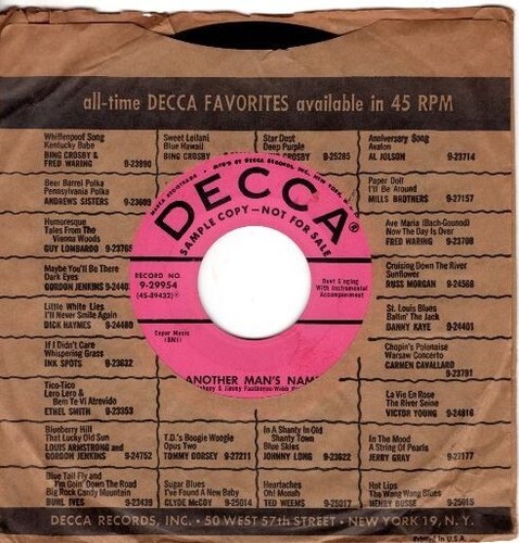 Jimmy & Johnny – Another Mans Name / Til The End Of The World 7" Promotional 45 - Picture 21 of 24