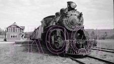 Pacific Great Eastern (PGE) Engine 52 leaving Quesnel, BC Station - 8x10 Photo