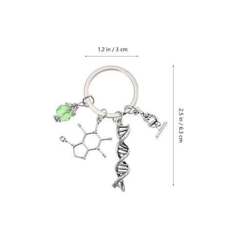 4 Count Microscope Flask Keychain Science Teacher Gifts Must Haves - 第 2/12 張圖片