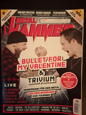 METAL HAMMER Magazin FEB 2025 TRIVIUM BULLET FOR MY VALENTINE Bonfire JINJER