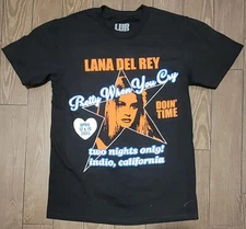 Lana Del Rey Coachella Shirt Small 2024 Two nights only, Pretty when you Cry