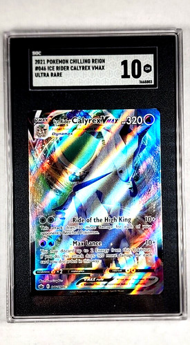 Ice Rider Calyrex VMAX graded SGC 10 for sale on eBay