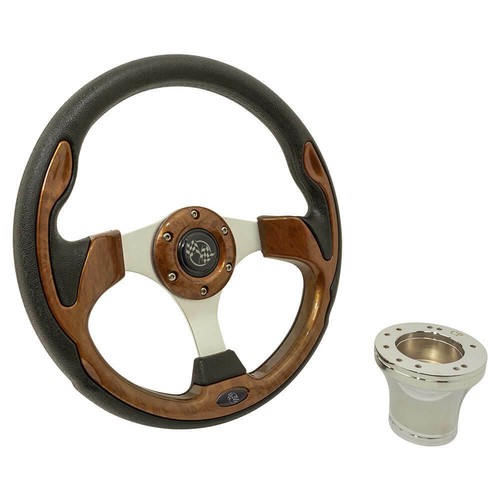 GTW 12,5" Kohlefaser Rallye Golfwagen Lenkrad für Club Car Precedent - Bild 3 von 15