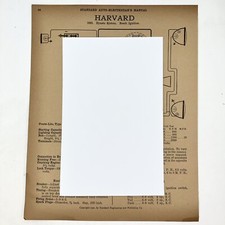 Vtg 1920 Harvard 1917 Model N Hupmobile Standard Auto Electrician Manual