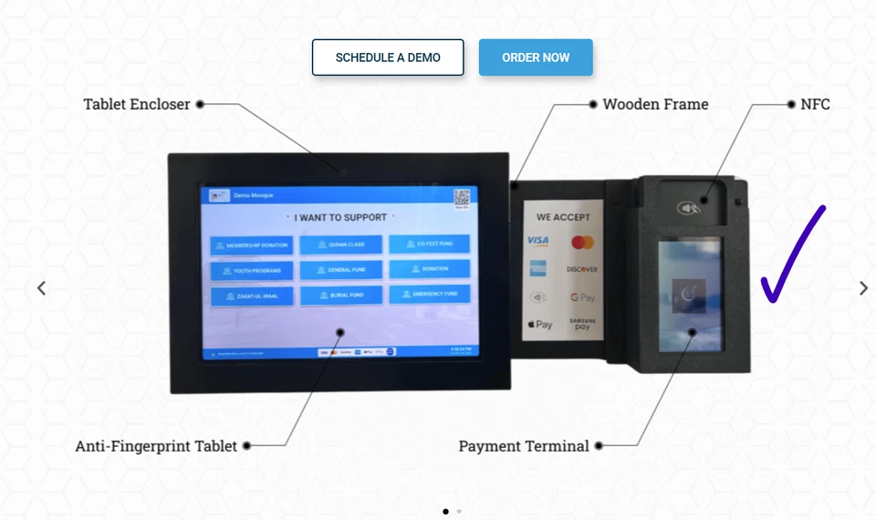 Stripe BBPOS WISEPOS E Payment Reader Wall Mount - Image 4 of 4