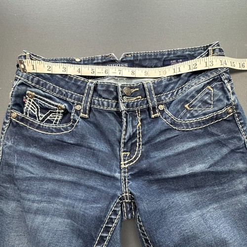 Vigoss The Chelsea Skinny Jeans Girls 7/8 Length 31 Distressed Stitching Denim - Picture 6 of 14