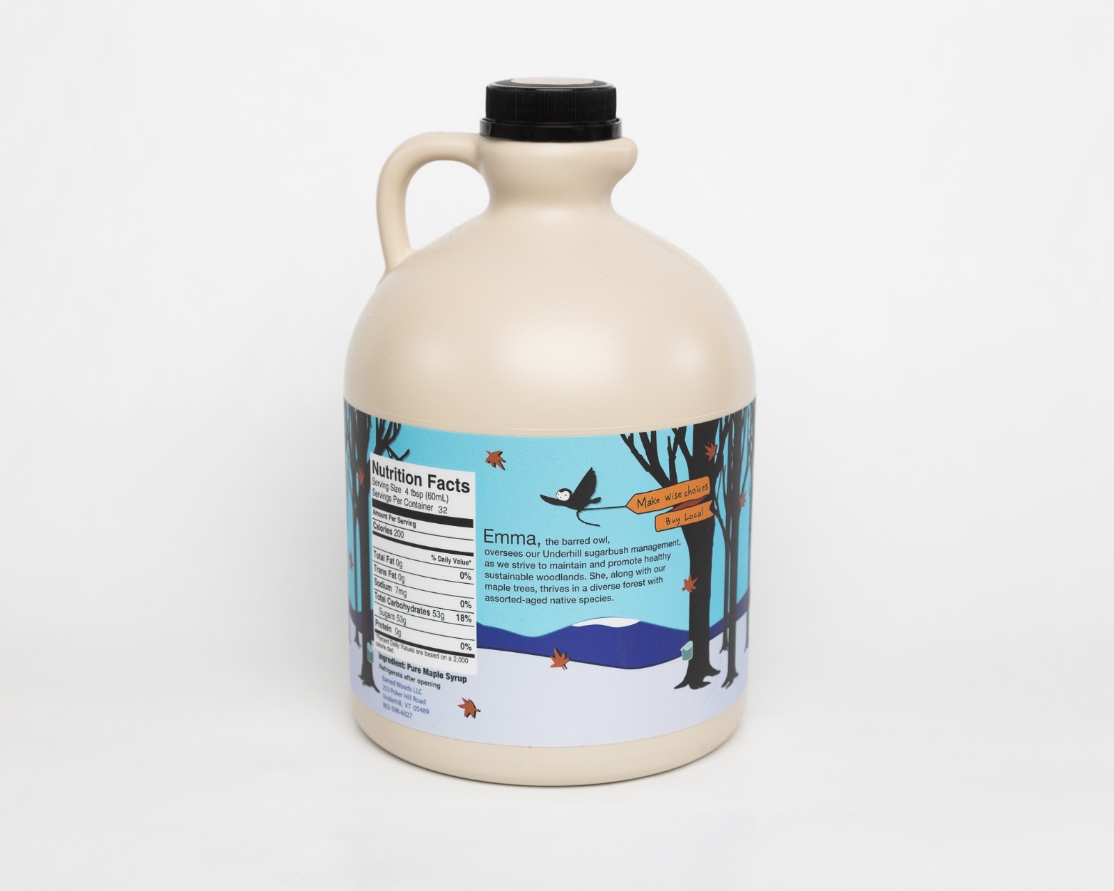 Real Maple Syrup - 1/2 Gallon 100% Pure Organic VT Maple Syrup - Dark Robust