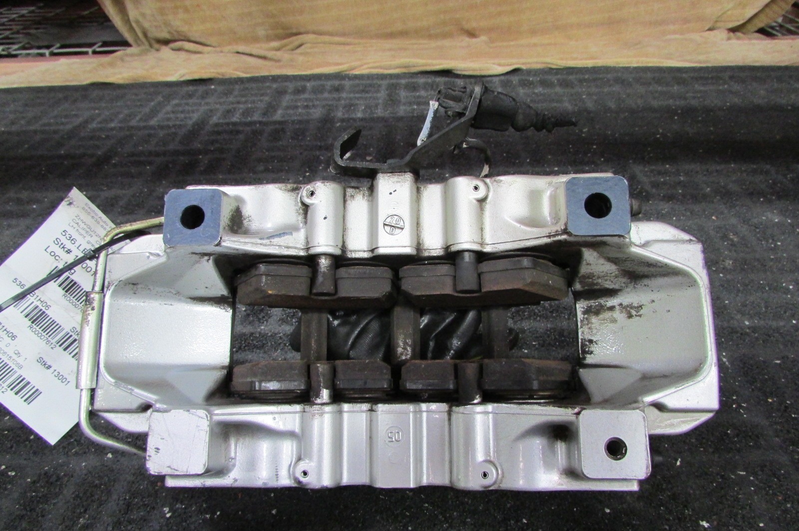 Lamborghini Gallardo, LH, Left Front Caliper, Grey, Used, P/N 400615105B