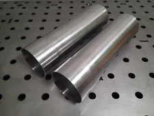 (2) 1.75" X 10" Long 304 Stainless Steel Exhaust Pipe Tubing Slip On Extensions