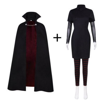 Hotel Transylvania Cosplay Mavis Dracula Costume Cloak Dress