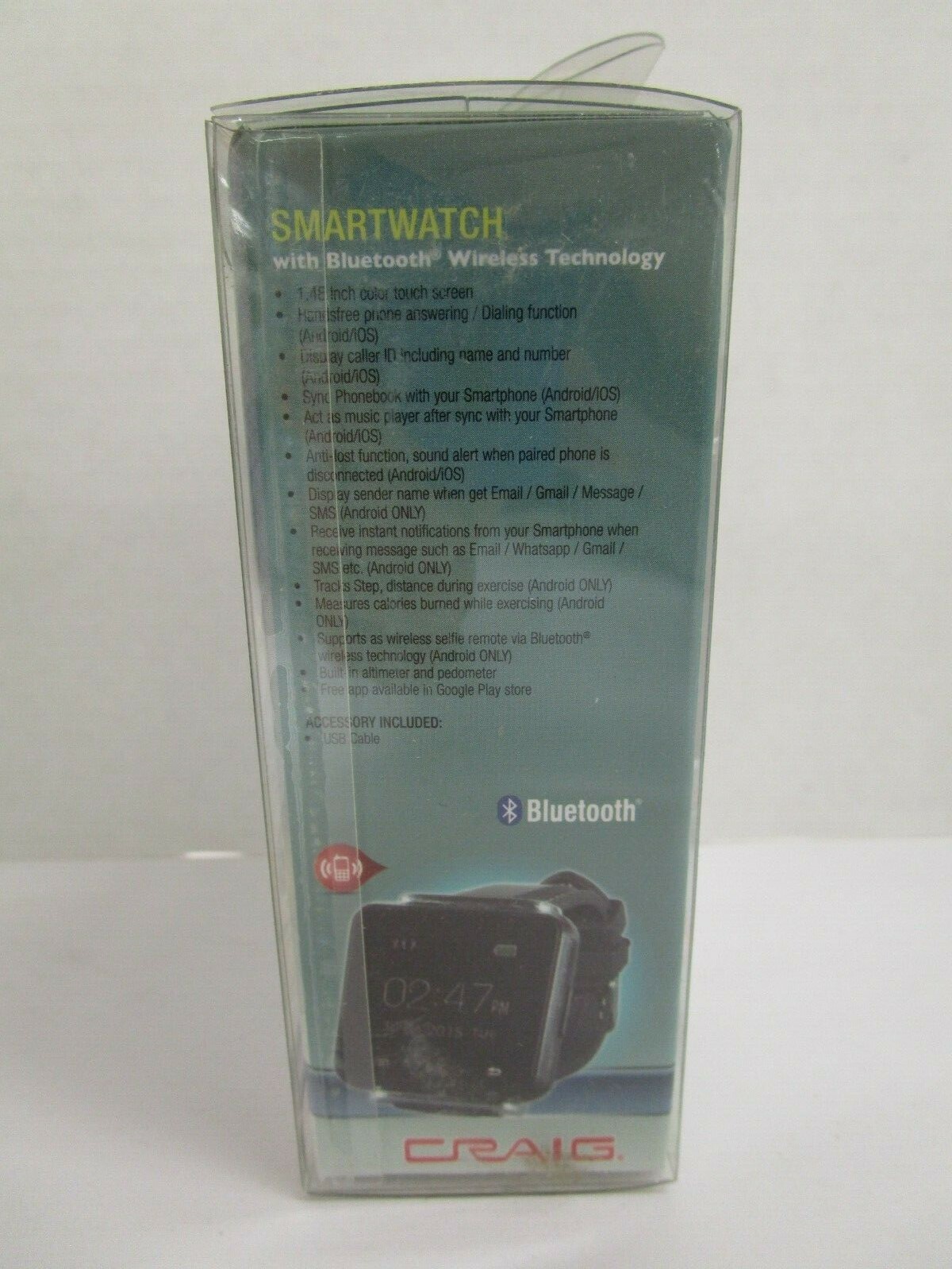 craig smartwatch with bluetooth wireless technology