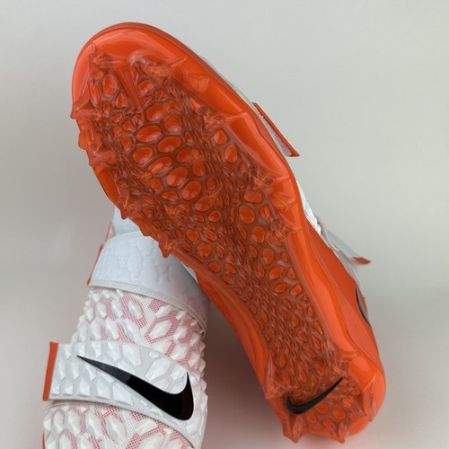 Nike Force Savage Elite TD 2 Size 14.5 Football Cleats White/Orange BV3962-101 - Picture 4 of 6