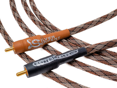 Better Cables Silver Serpent RCA Analog Audio Interconnect Cable Stereo PAIR