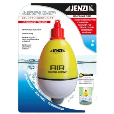 JENZI Belüftungs-Pumpe Schwimmend für Köderfische