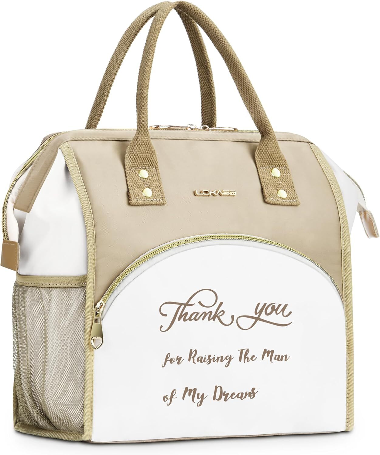 UTOTEBAG Personalized Lunch Bag thank you for raising the man of my dieans