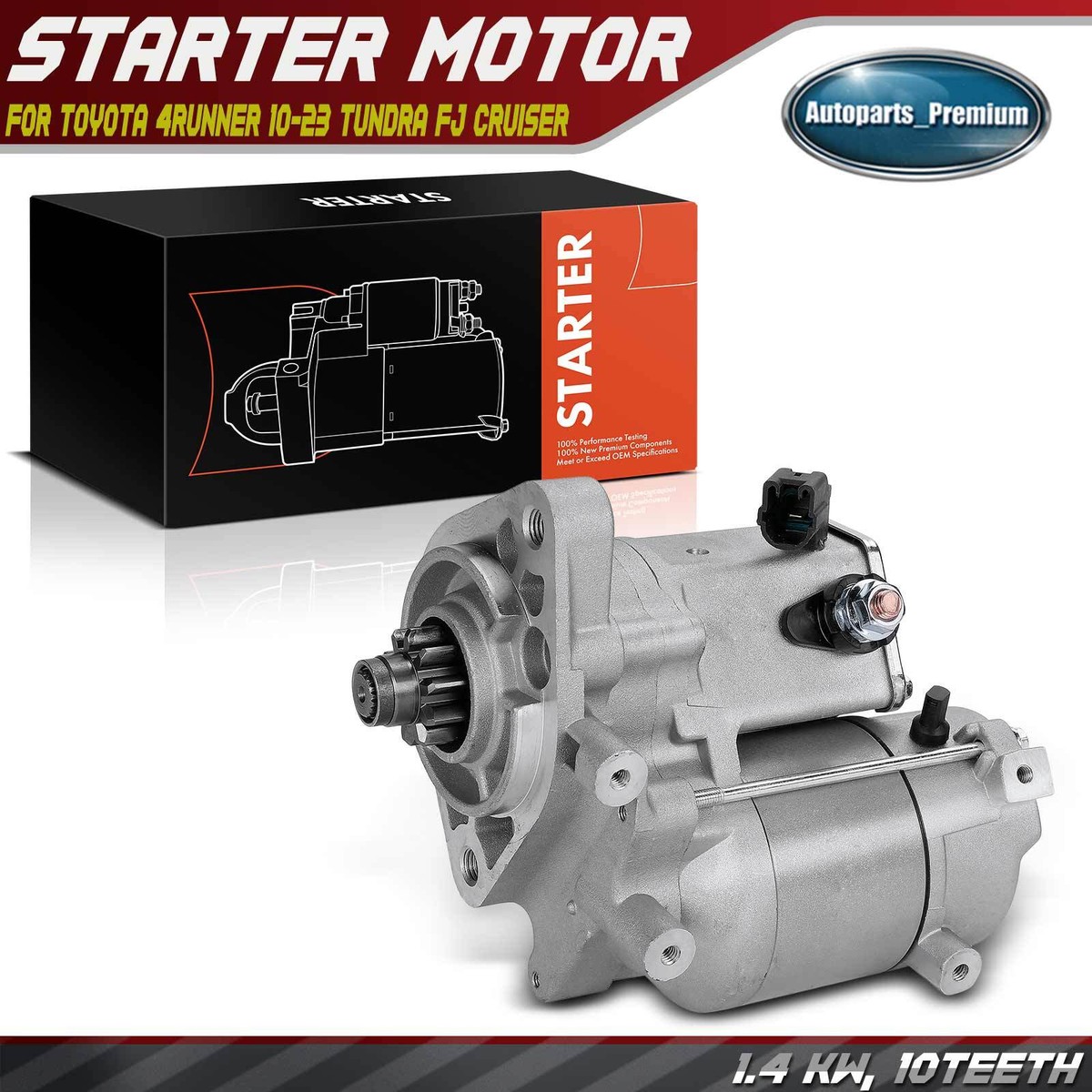 その他 Y 1x Starter Motor for Toyota 4Runner 2010-2023 Tundra FJ