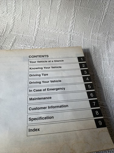 Manual del propietario del auto KIA ORGULLOS 1994 (131-EOL-9411) operación mantenimiento de seguridad - Imagen 4 de 22