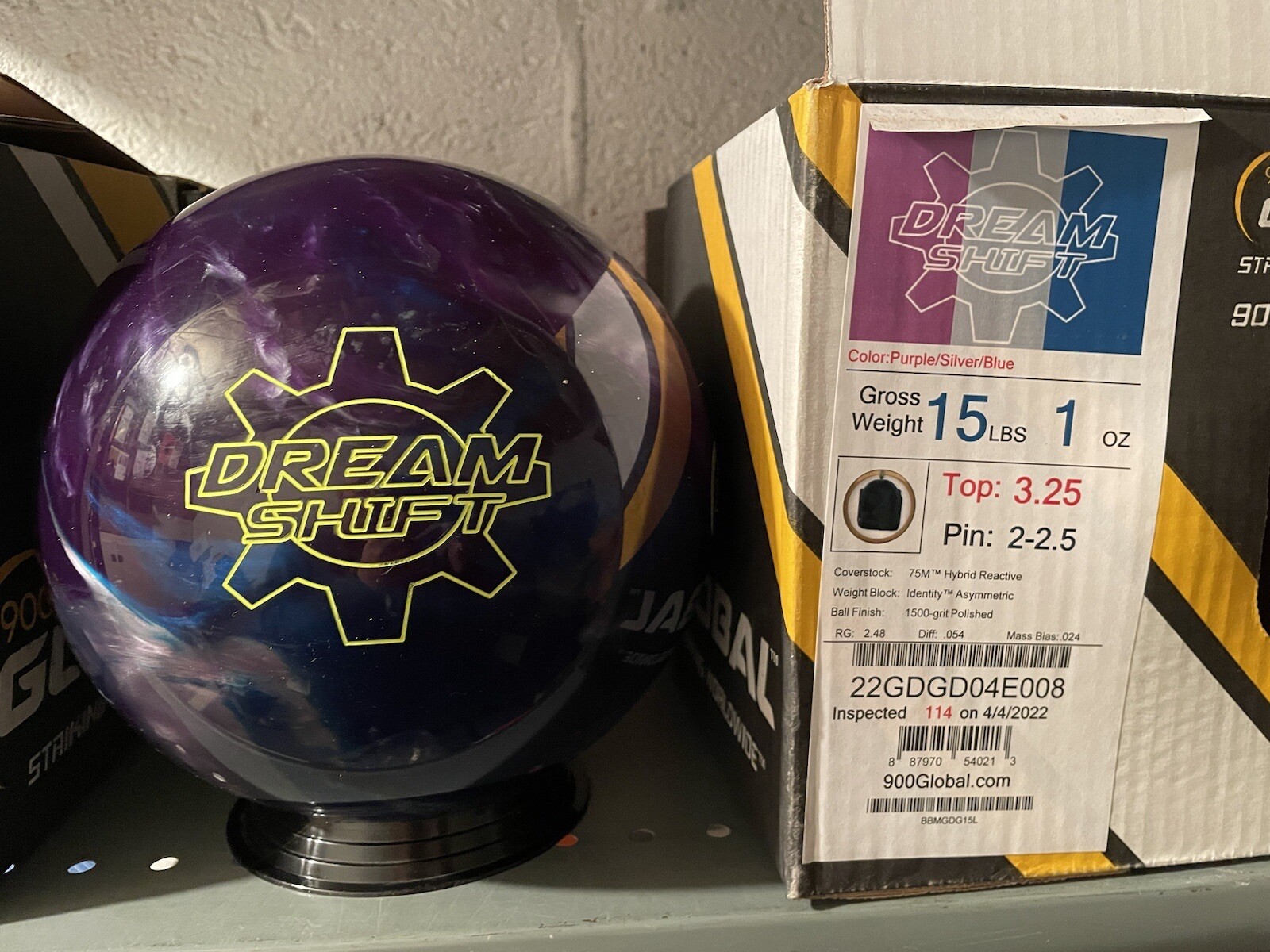 15lb 900 Global Dream Shift Overseas Bowling Ball eBay