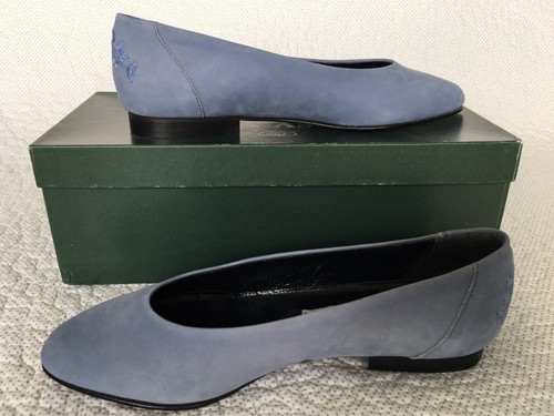 Laura Ashley Vintage Embroid. Cof Suede Leather Pump Flat Ballerina, EU 36 UK 3 - Picture 3 of 12
