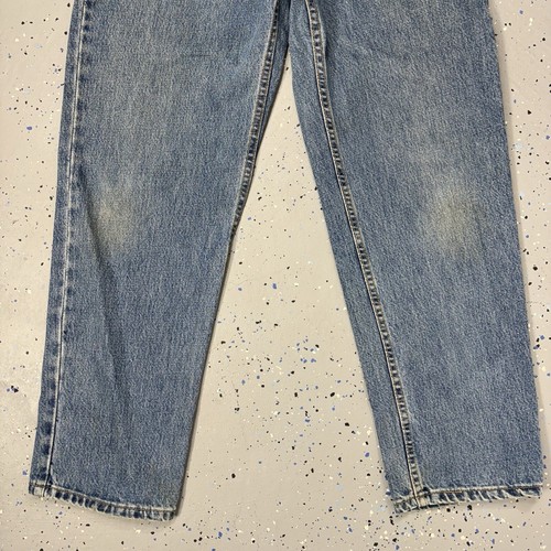 Vintage 90s Levi's 550 Relaxed Fit Tapered Jeans Distressed Thrashed USA 34"X30" - Picture 10 of 13