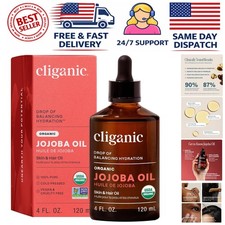 Multipurpose Organic Jojoba Oil 4oz Hydrating Oil for Sensitive Skin Hair