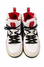 Jordan Courtside Youth 7Y White Black Red Basketball Shoes 428827-101