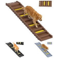 Dog Stairs for Car Truck SUV, Foldable Dog Ramp for Medium Small Dogs